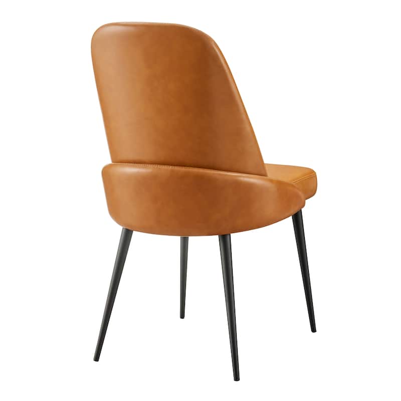 NPD Furniture Elodie Faux Leather Dining Side Chair (Set of 2)