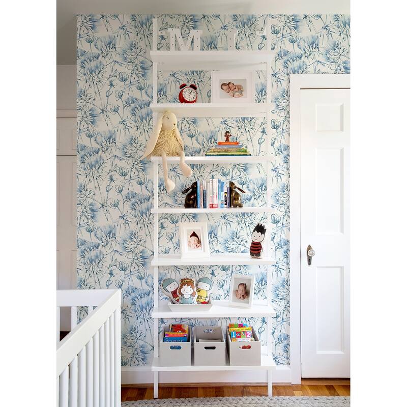 A-Street Prints Mariell Blue Dragonfly Wallpaper