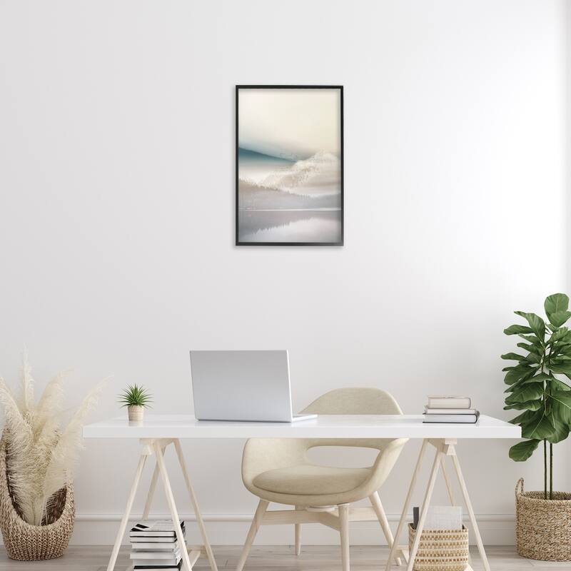 Stupell Vanilla Landscape View Framed Giclee Art Design By Gemma Bardot