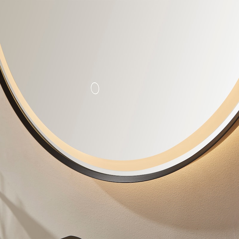 24'' Oval LED Lighted Accent Bathroom/Vanity Wall Mirror