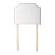 preview thumbnail 2 of 2, Twin XL Bevel Tacked Plush White College Headboard