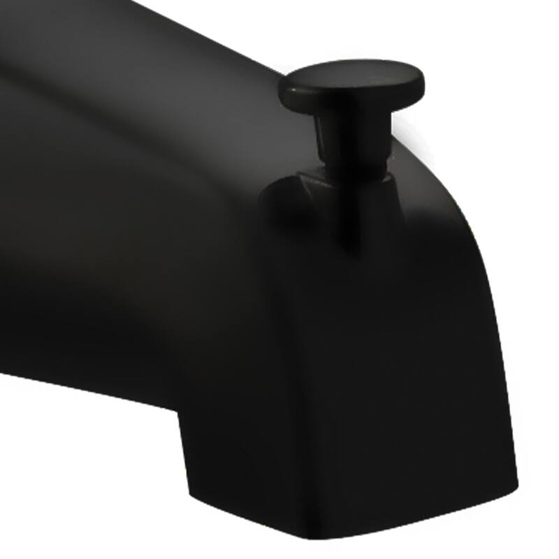 Tub Spout with Diverter Slip Fit Connection Matte Black
