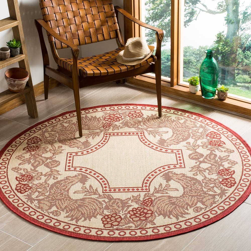 SAFAVIEH Courtyard Terry Indoor/ Outdoor Waterproof Patio Backyard Rug