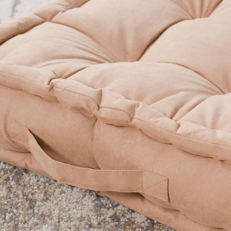 SAFAVIEH Isgard Tufted 18-inch Square Floor Pillow with Insert