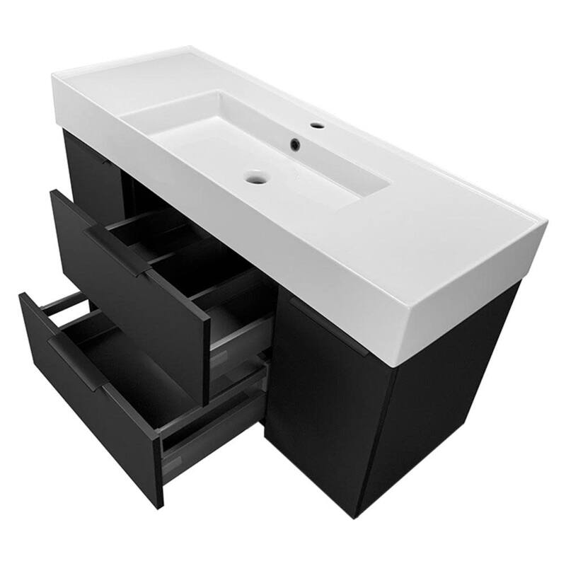 Nameeks Derin-4818-W-C Derin 48" Wall Mounted Single Basin Vanity Set