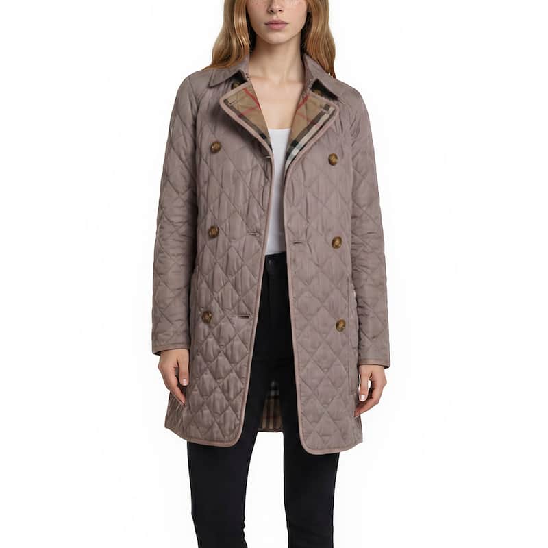 Burberry Tything Quilted Coat - L