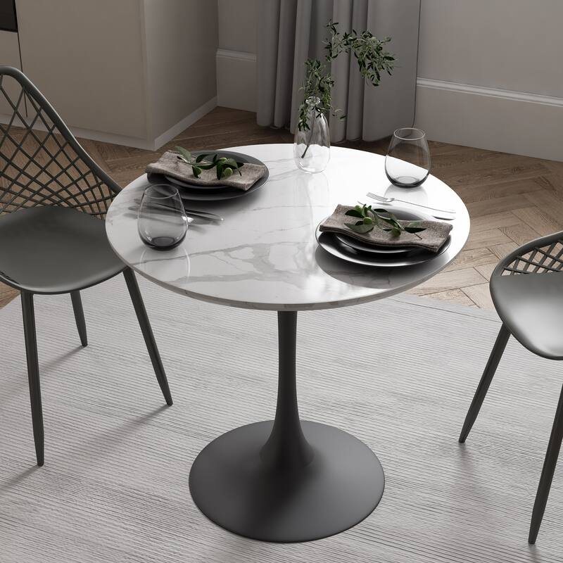 Kurv Mid-Century Modern 3-Piece Cafe Dining Set