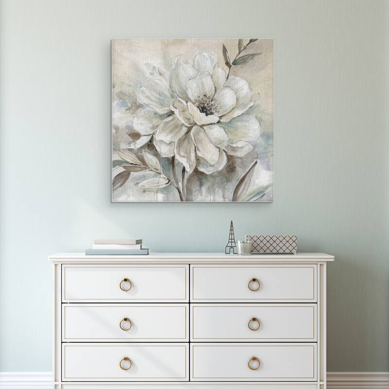 Neutral Bloom I by Galaxy of Graphics Canvas Art Print