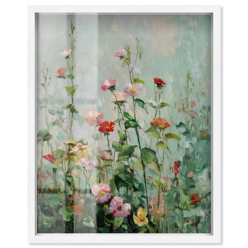 String of Colors I Shadowbox by Art Remedy - White - 24" x 30"