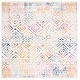 preview thumbnail 24 of 75, SAFAVIEH Tulum Shima Moroccan Boho Distressed Rug 3' x 3' Square - Ivory/Fuchsia