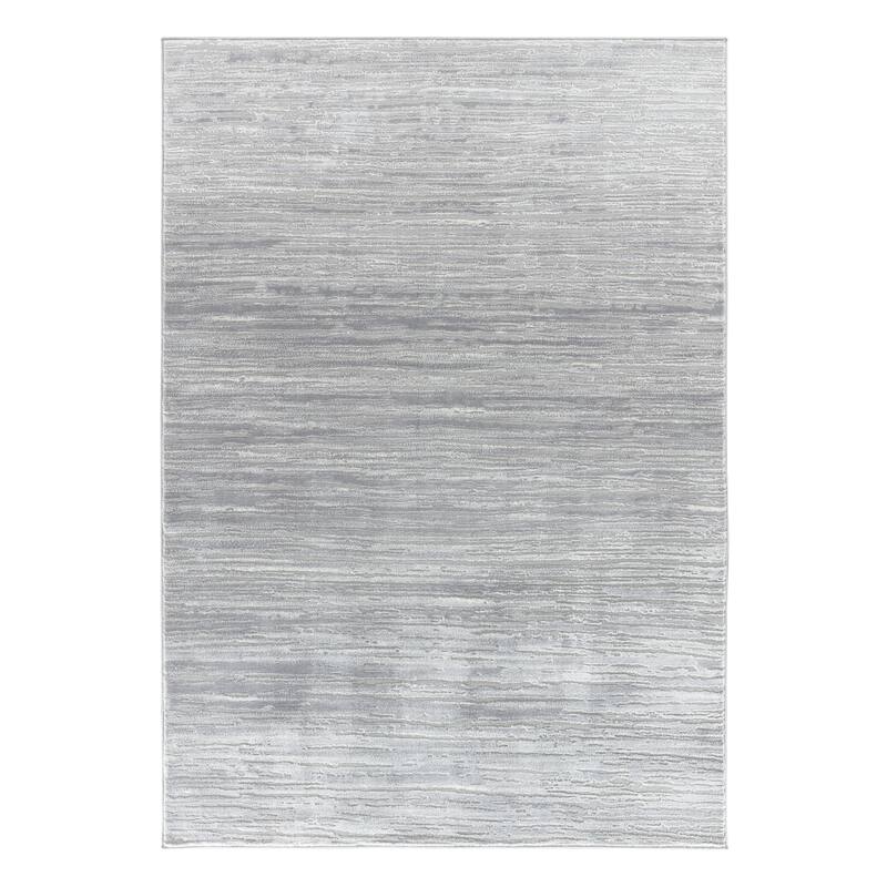 Petra Collection Abstract Area Rug - 5'2'' X 7'5'' - Grey