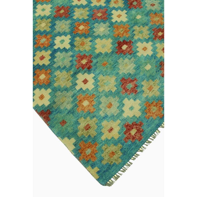 Noori Rug Balochi Altha Blue/Ivory Rug - 4'10" x 6'8"