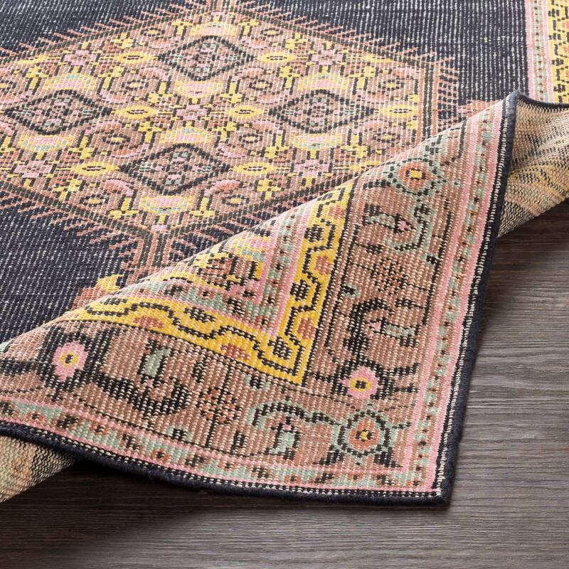 Hand-knotted Alford Boho Medallion Wool Area Rug