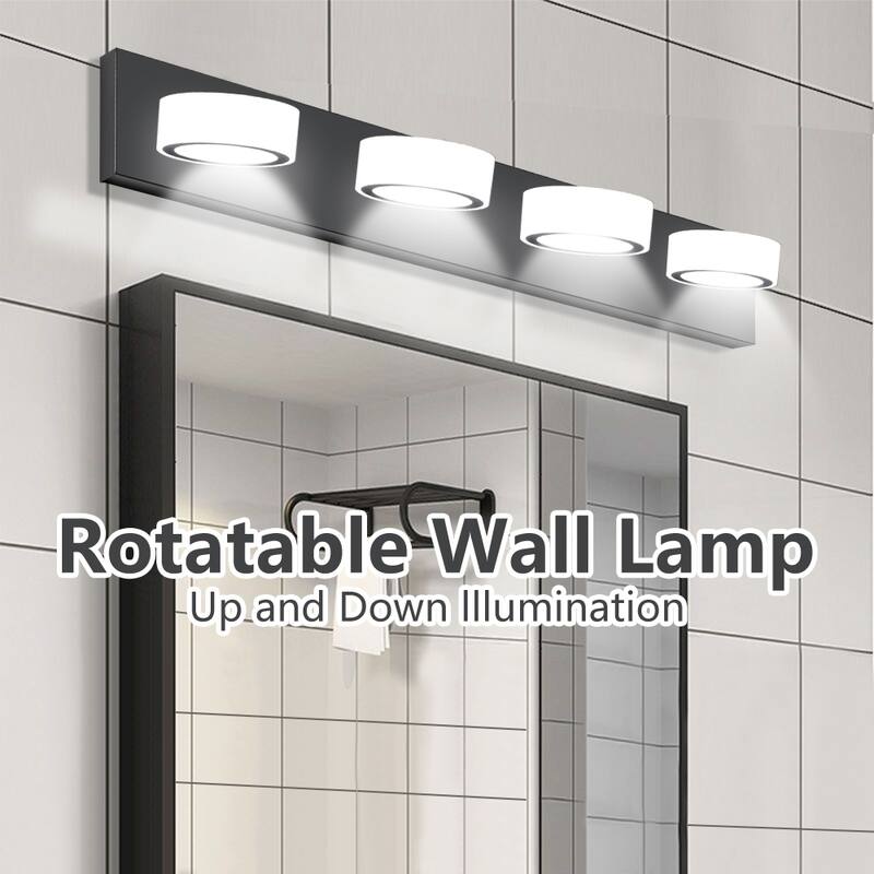 29" Modern 4-Light LED Vanity Light,Bathroom Wall Light Fixture for Mirror, Shower, and Bathroom Decor