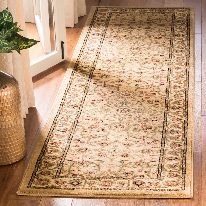 SAFAVIEH, Lyndhurst Marsha Traditional Area Rug - 2'3" x 14' Runner - Beige/Ivory
