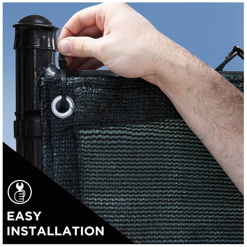 Boen Privacy Netting Green 6' x 100', w/ Reinforced Grommets