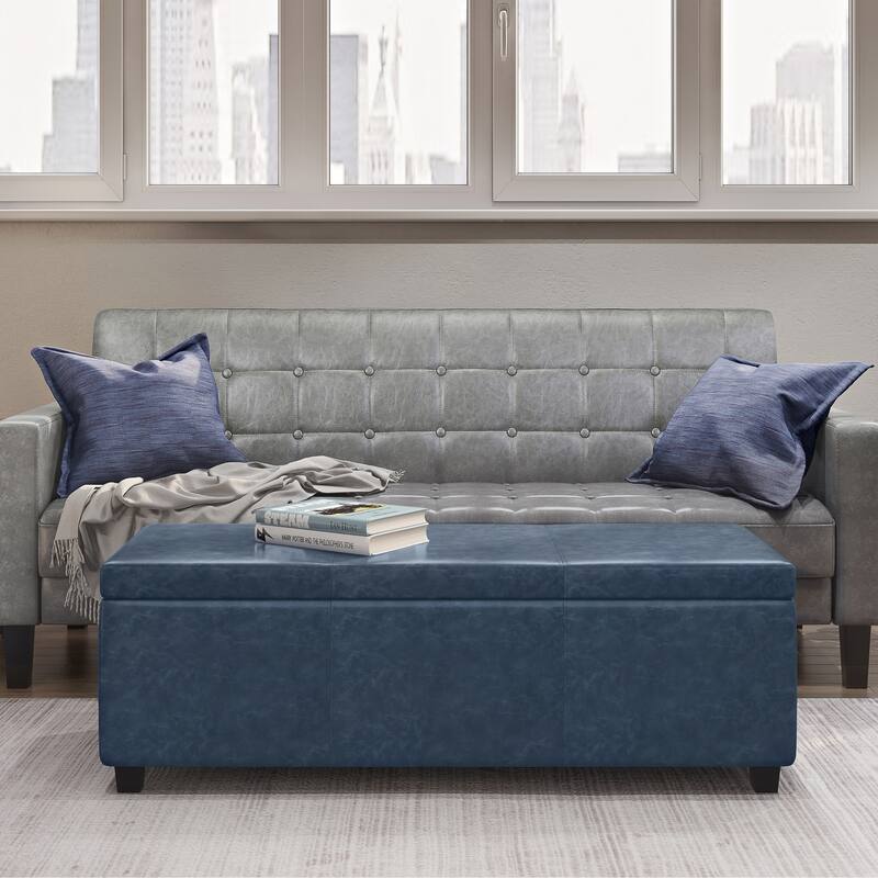 Modern Storage Ottoman Bench for Living Room