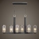 preview thumbnail 6 of 9, Uttermost 21333 Jarsdel 6 Light 45" Wide Linear Chandelier