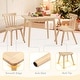 preview thumbnail 2 of 25, Children Wooden Table and Chair Set, Small Table with 2 Chairs for Kids, Gift for Children, Multi Function Kids Table