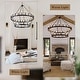 preview thumbnail 4 of 12, Modern Farmhouse Chandelier Light Fixture Large Round Classic Chandeliers