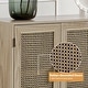 preview thumbnail 13 of 55, Filippo Traditional Rattan 3-Door Sideboard Cabinet by HULALA HOME