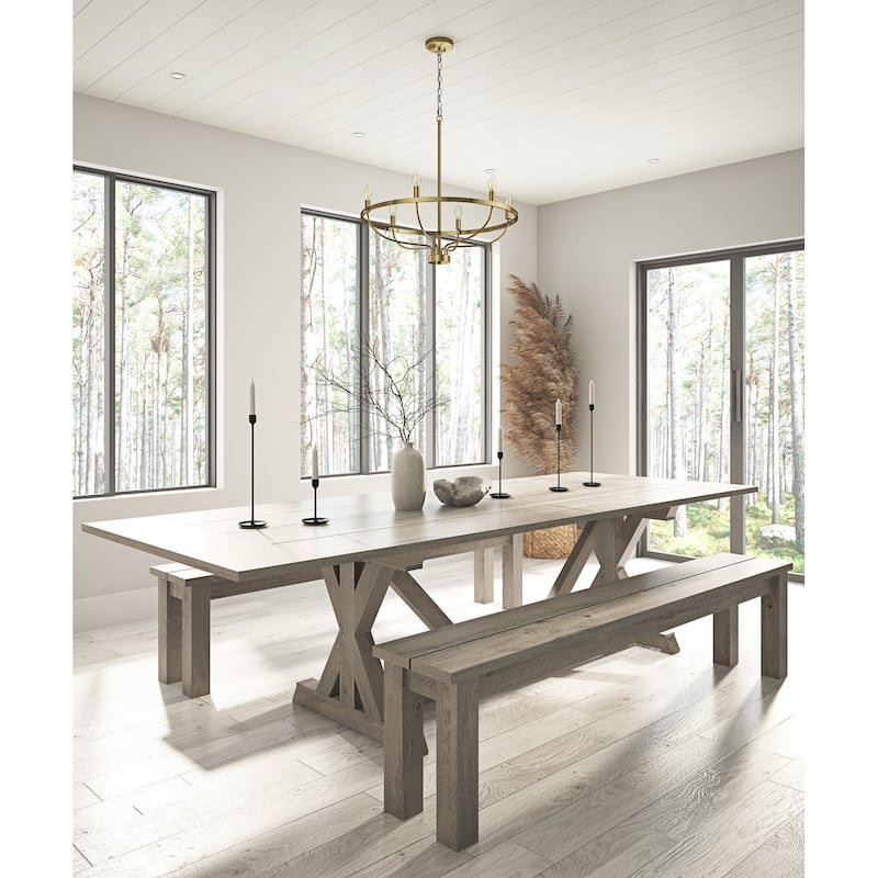 Industrial 6-Light Metal Candle Style Chandelier Light Fixture for Dining Room Kitchen Island