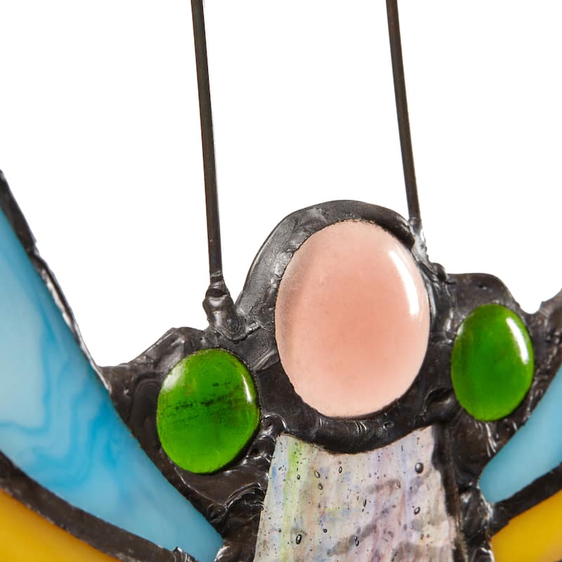 20.5"H Stained Glass Swallowtail Butterfly Window Panel - 21.75"L x 0.25"W x 20.5"H