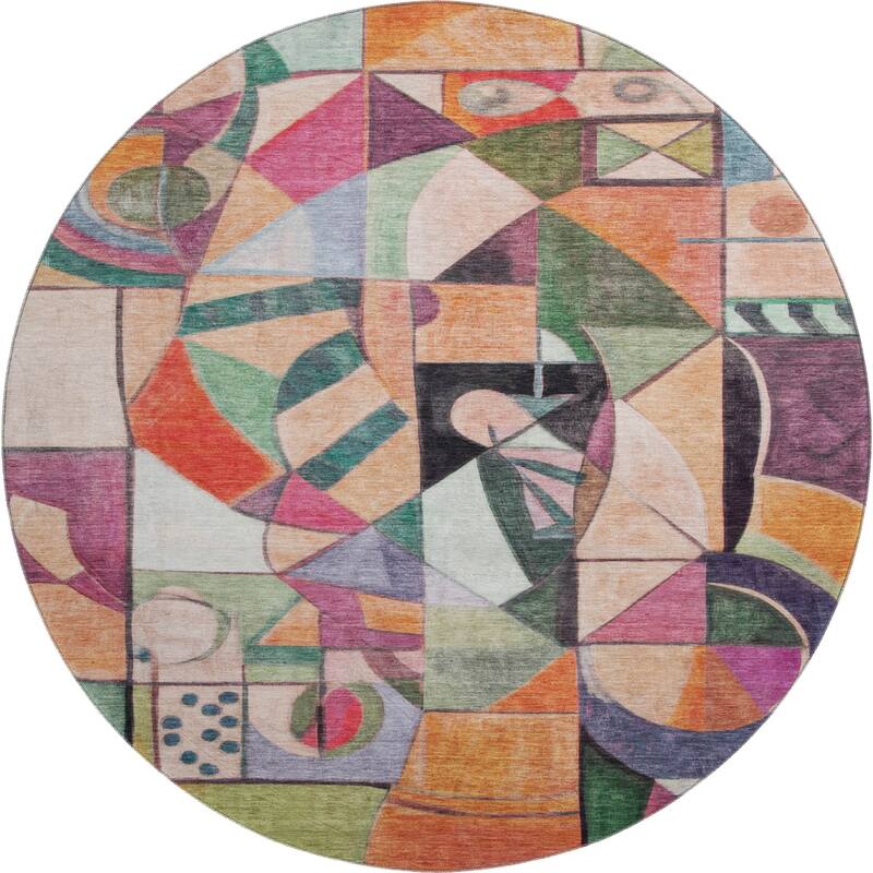 Premium Washable Super Soft Mosaic Contemporary Mayfield Rug