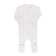 preview thumbnail 3 of 9, Ely's & Co. Organic Cotton Cluster Flower & Leaf Footie Collection Ivory/Pink - 18 Months