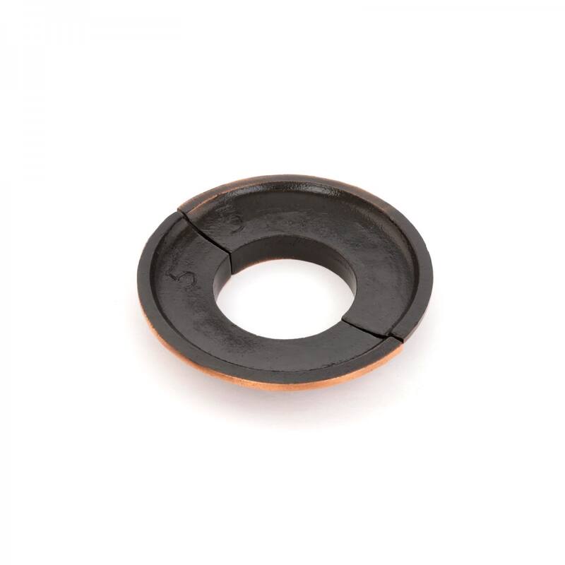 Copper Oil Rubbed Finish Radiator Flange Triple Roped 1-1/2" (IPS) Pipe Flange: 1-7/8" ID; 3-7/8" OD Renovators Supply