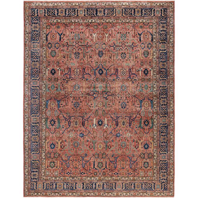 Serapi One-of-a-Kind Hand-Knotted Area Rug - Pink - 9' 1" x 11' 11"
