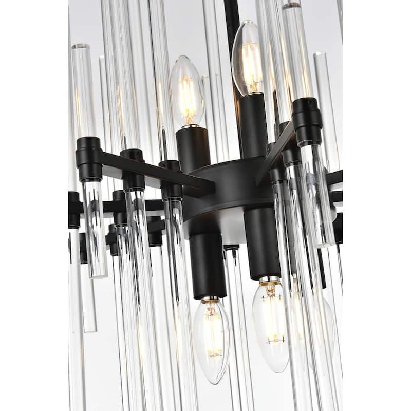 Samuel 17 inch Crystal Rod Pendant - N/A