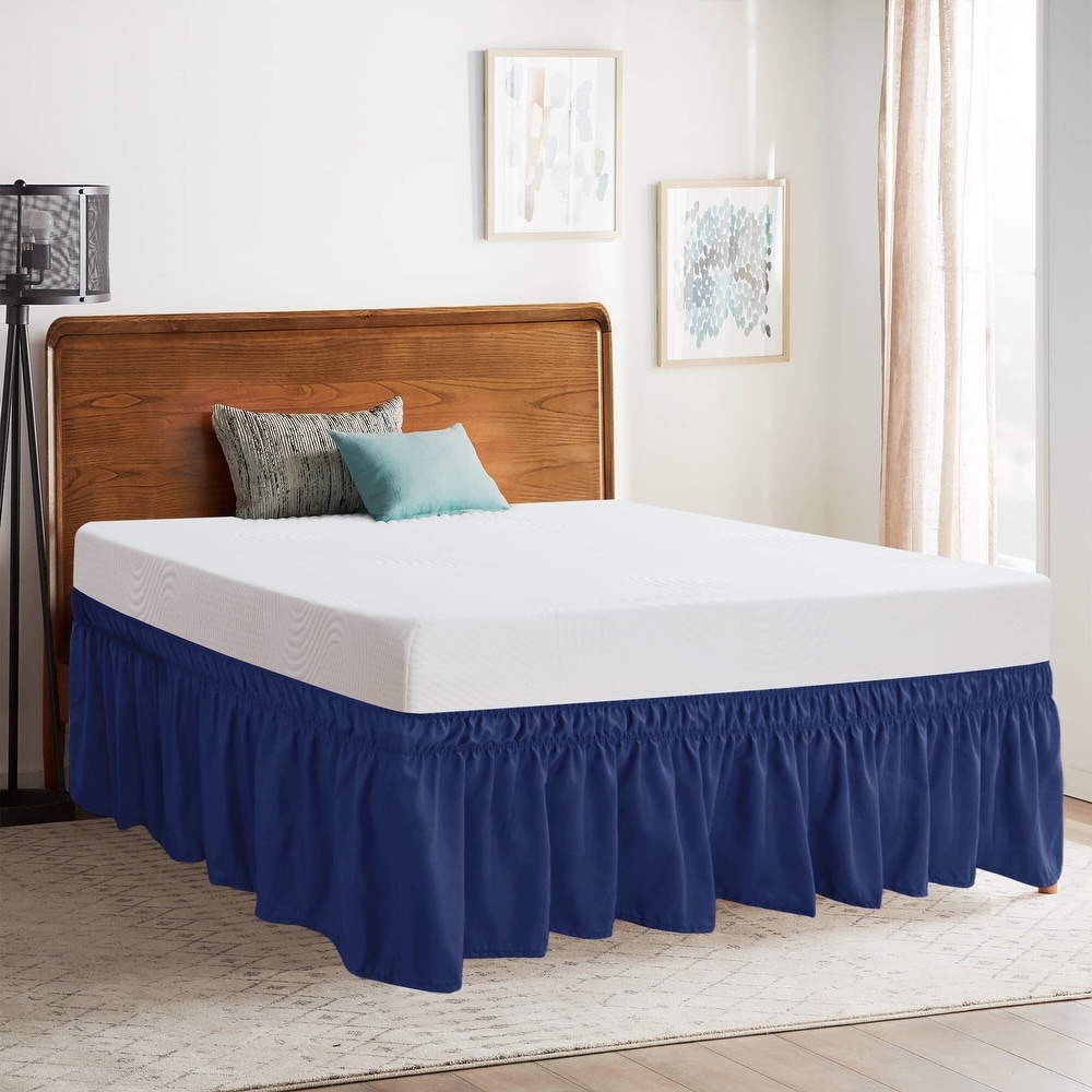 Blue bed skirt outlet