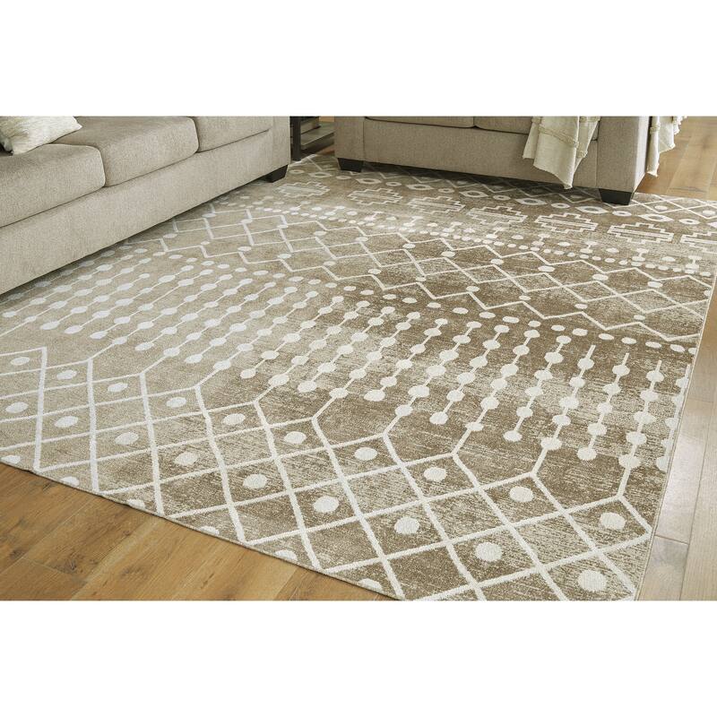 Signature Design by Ashley Bunchly Tan/Brown/Cream Rug