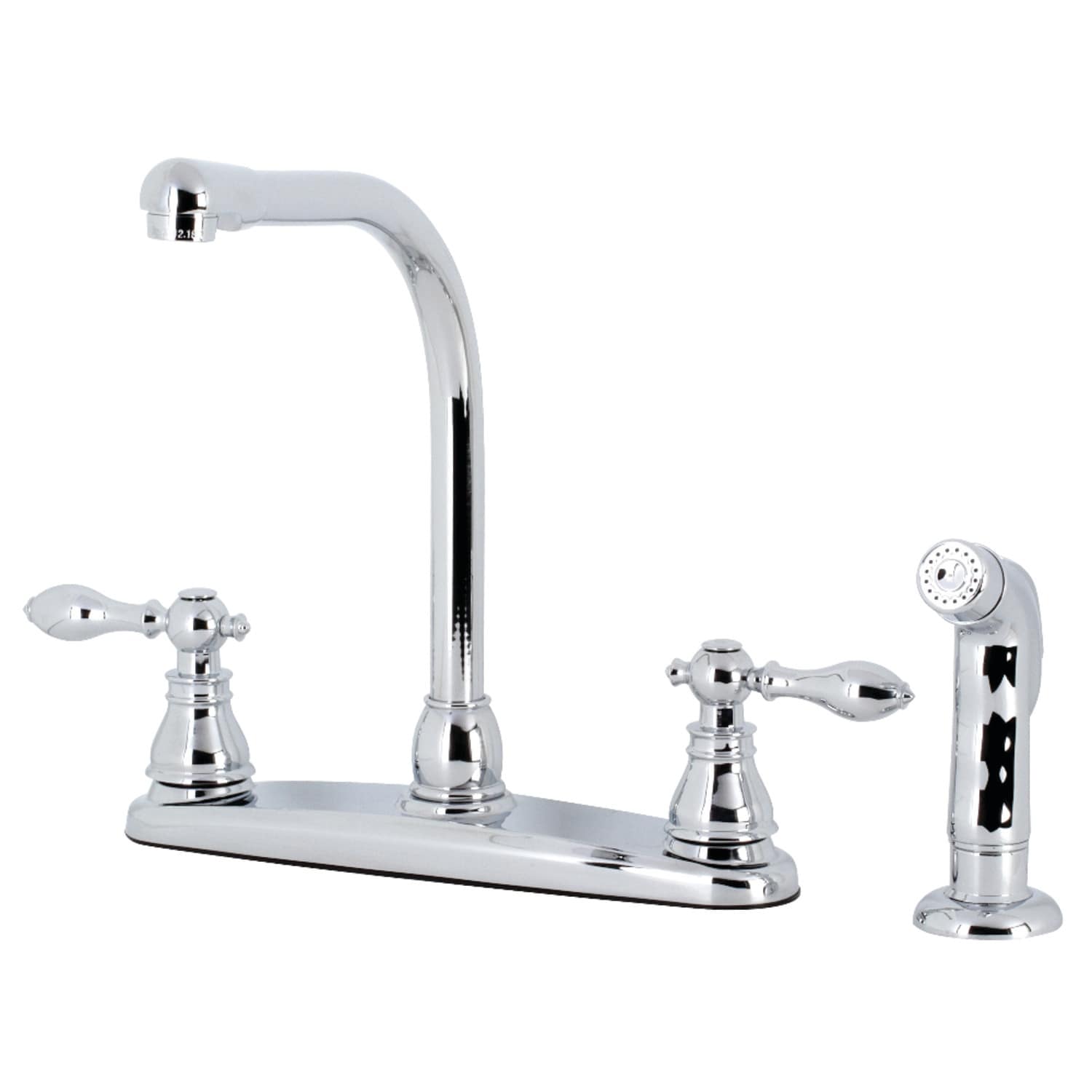 Kingston Brass American Classic 8 in. Centerset Kitchen Faucet with Side Sprayer