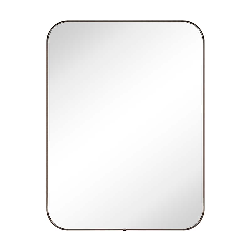 TEHOME Lucia Contemporary Rounded Rectangle Bathroom Vanity Mirror