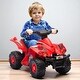 preview thumbnail 2 of 5, 6V Kids Ride-On ATV Quad, Electric 4-Wheeler Car with Music, Headlight, Safe Speed 1.6 MPH, Battery Toy for Boys & Girls Ages