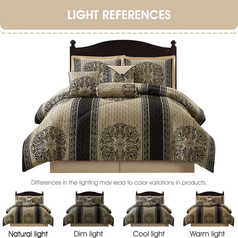 Nanshing Prince 7 Piece Elegant Medallion Comforter Set