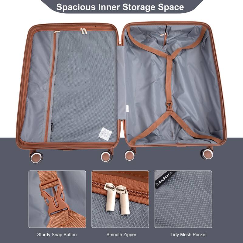 5PCS ABS Luggage Sets with TSA Lock