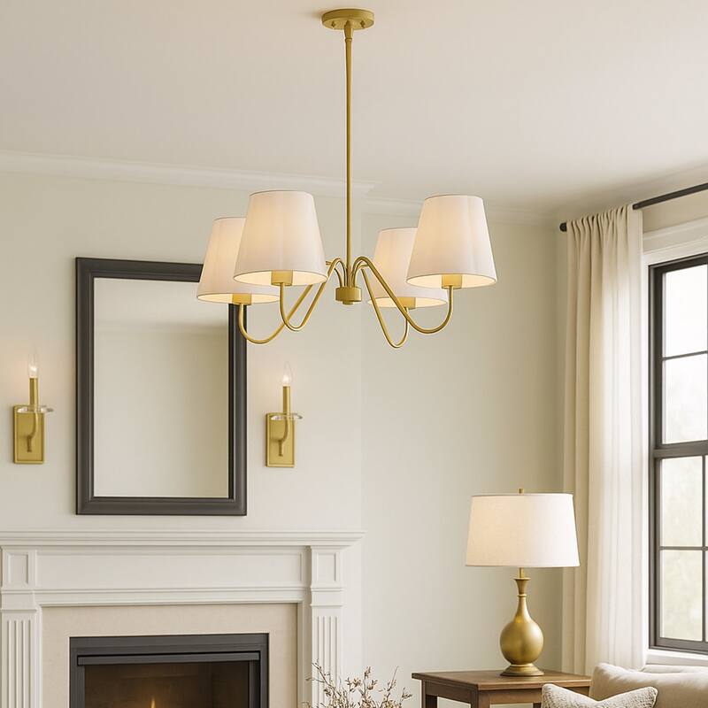 Acroma 4 - Light Dimmable Gold Chandelier Classic / Traditional Chandelier