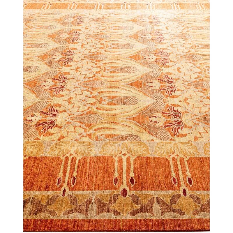 Contemporary Overdyed Wool Hand Knotted Area Rug - 7' 10" x 9' 7"