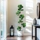 preview thumbnail 15 of 16, Artificial Fiddle Leaf Fig Tree - 5/6/7FT Fake Plant with Black Planter for Indoor Outdoor