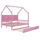 preview thumbnail 36 of 37, Modern Wooden House Bed Frame, Storage Shelves & Roof