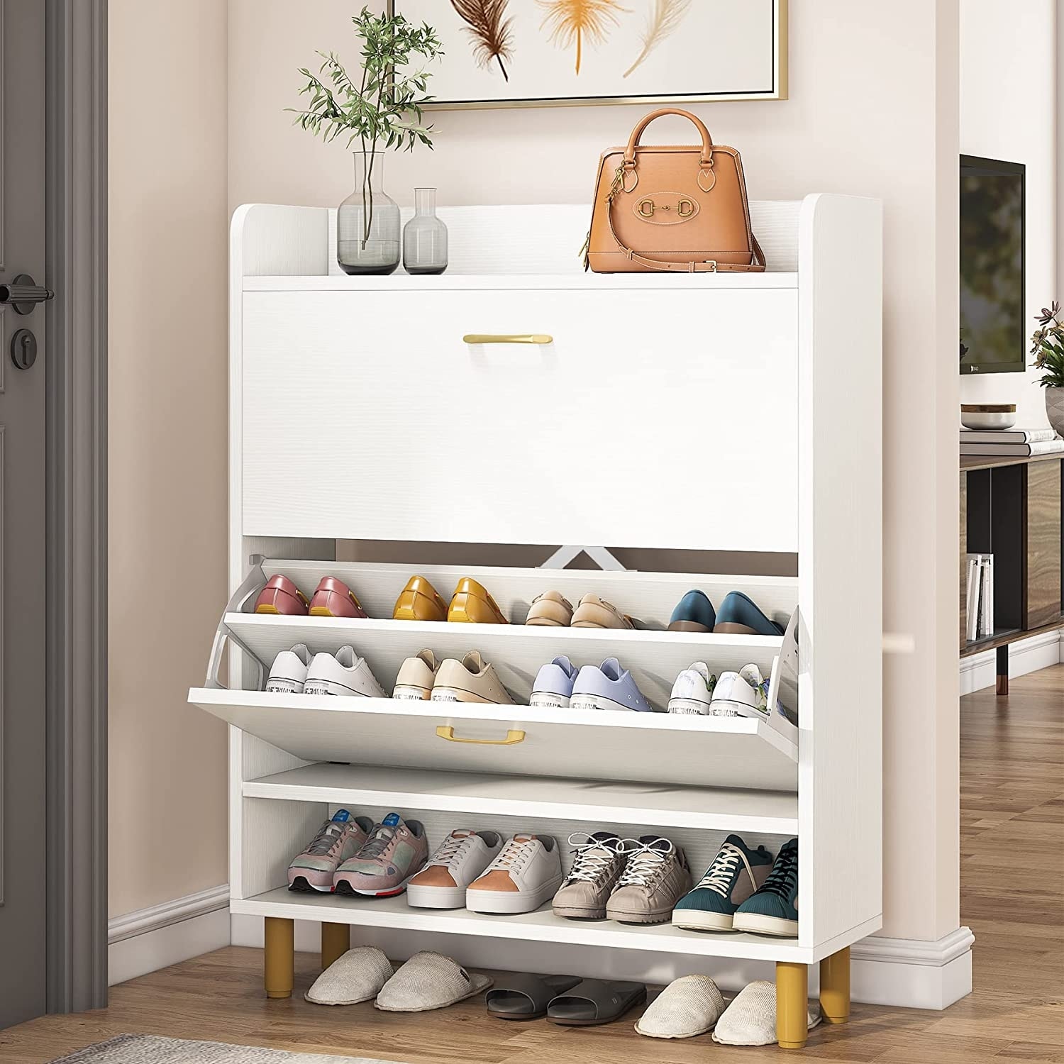 https://ak1.ostkcdn.com/images/products/is/images/direct/5cfea4f284d6e3c3e8cd3985e88eb57c53a8cbe2/Shoe-Storage-Cabinet%2C-24-Pair-Shoe-Storage-with-2-Drawers%2C-Brown-White.jpg
