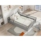 preview thumbnail 11 of 14, Full size Floor bed, integral construction with super high security barrier, door, children's floor bed frame, Montessori