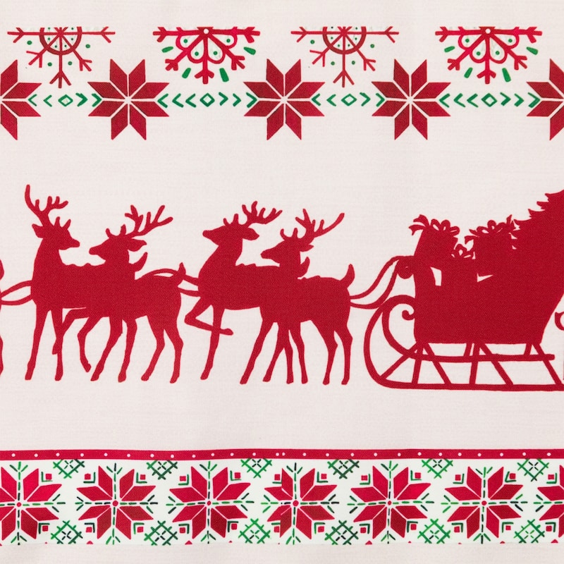 Dashing Through the Snow Rectangular Christmas Table Runner - 72"