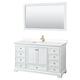 Option White / White Cultured Marble Top / Brushed Gold