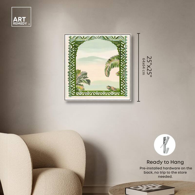 Palm View Vista Canvas by Art Remedy