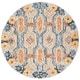 preview thumbnail 14 of 12, SAFAVIEH Handmade Trace Idelette Geometric Wool Rug 6' Round - Grey/Blue - Round