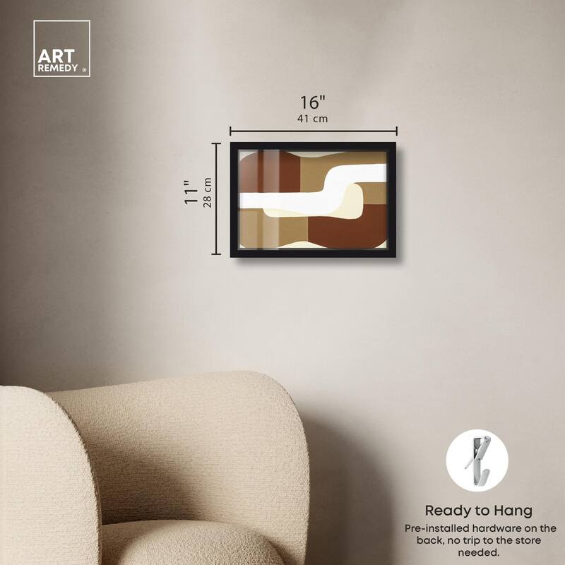 Minimal Wavy III Shadowbox by Art Remedy